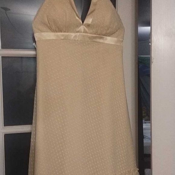 Davids Bridal Canary Yellow Sleeveless Dress - Picture 3 of 4